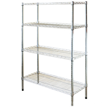 Professional customized Adjustable Epoxy Wire Shelves chromed wire shelf rack Sturdy Metal Wire shelf